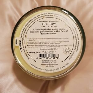 Two 3-wick candles: Rio Glow and Black Pepper Bergamot